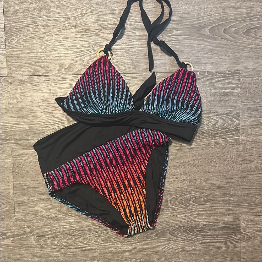 Colourful Classic Triangle Bikini Swimwear